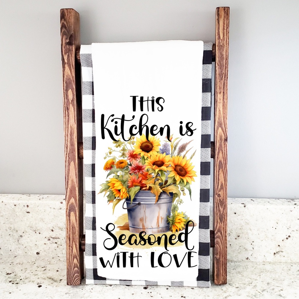 Handcrafted sublimated kitchen towel